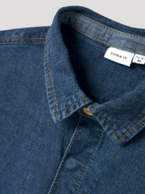 NAME IT Denim Skjorte Peter Dark Blue Denim